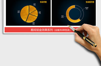 2021年高端鉑金圖表模板 財務營銷數據對比分析免費下載