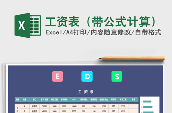 2021年工資表（帶公式計算）