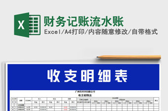 2021年財(cái)務(wù)記賬流水賬