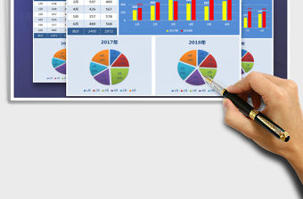 2021年銷售業績對比圖-圖表模板