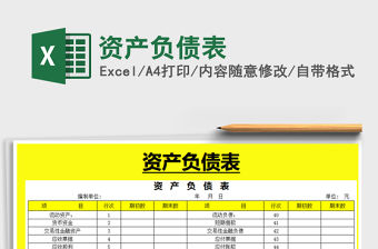 2021年資產負債表