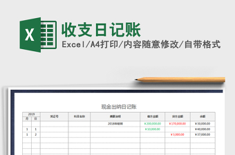 2021年收支日記賬