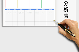 2021年問題分析表模板