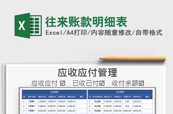 2021年往來賬款明細(xì)表免費(fèi)下載