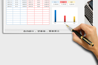 2021年收入支出明细表（图表显示、可查询）