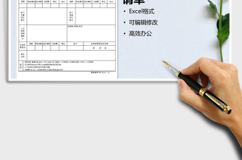 2021年员工调薪转正申请单