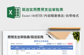 2021年簡潔實用費用支出審批表免費下載