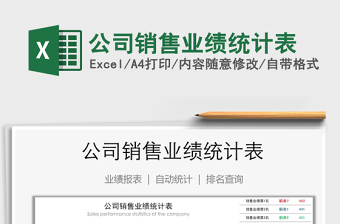 2021年公司銷售業(yè)績統(tǒng)計表
