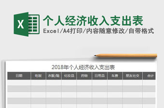 2021年個(gè)人經(jīng)濟(jì)收入支出表