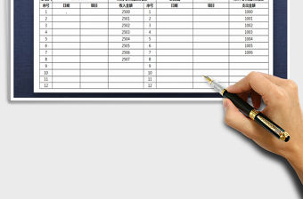 2022年費用收支明細表