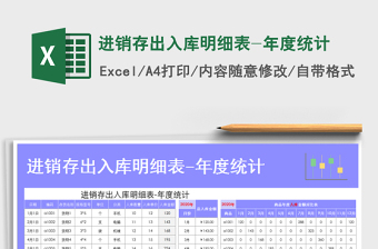 2022进销存出入库存数量金额统计