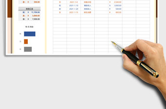 2021年財務收支記賬管理表