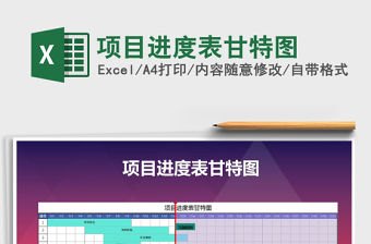 2021年項目進度表甘特圖