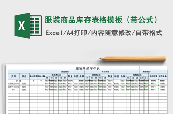 2022做服装商品ad滞销款做成表格模版