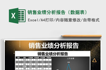 2021年銷售業績分析報告（數據表）