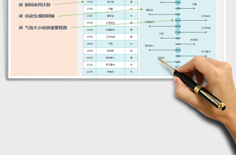 2021年工作计划安排表-自动生成时间轴