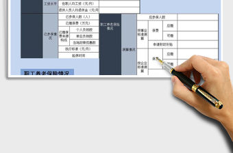 2021年職工養老保險情況調查表