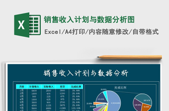 2021年銷售收入計(jì)劃與數(shù)據(jù)分析圖