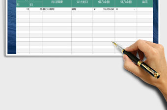 2021年財(cái)務(wù)借貸記賬憑證