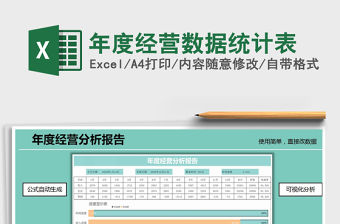 2021年年度經營數據統計表