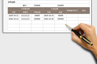 2021年发票及收支明细表