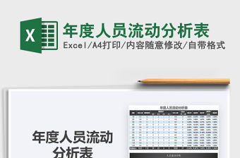 2021年年度人員流動分析表