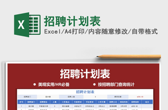 2021年招聘計(jì)劃表