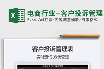 2021年電商行業(yè)-客戶投訴管理
