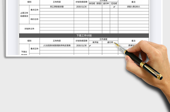 2021年周工作總結(jié)計(jì)劃表