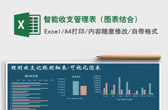 2021年智能收支管理表（圖表結合）