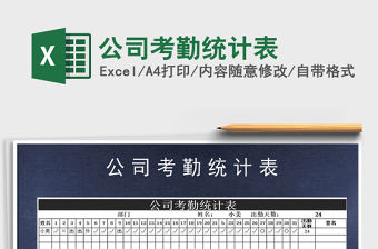 2021年公司考勤統計表