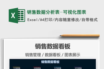 2021年銷售數(shù)據(jù)分析表-可視化圖表