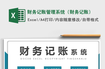 2021年財務(wù)記賬管理系統(tǒng)（財務(wù)記賬）