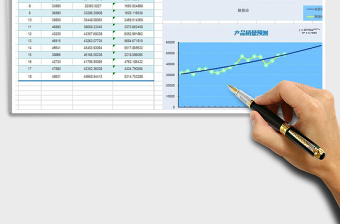 2021年精美产品销量预测免费下载