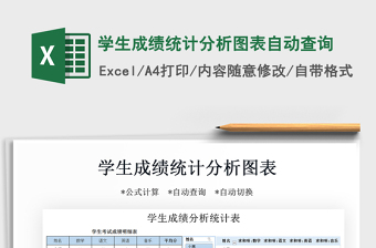 2021年學生成績統(tǒng)計分析圖表自動查詢