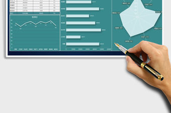 2021年客戶銷售數據分析圖表模板