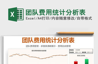 2021年團隊費用統計分析表