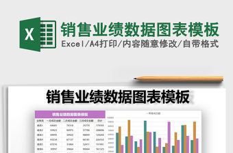 2021年銷售業績數據圖表模板