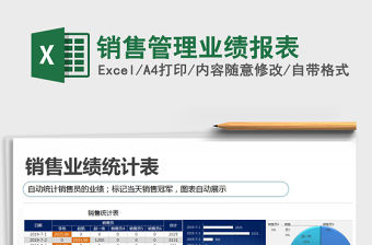 2021年銷售管理業績報表