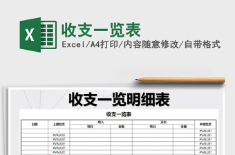 2021年收支一覽表