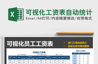 2021年可視化工資表自動統(tǒng)計
