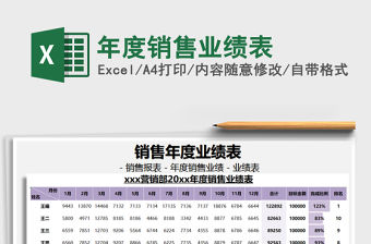 2021年年度銷售業(yè)績(jī)表