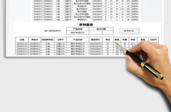 2021年财务销售查询报表