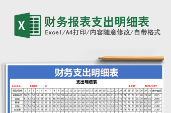 2021年財(cái)務(wù)報(bào)表支出明細(xì)表