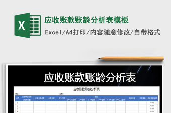 2021年應(yīng)收賬款賬齡分析表模板