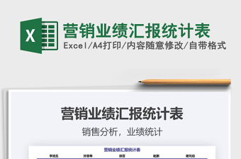 2021年?duì)I銷業(yè)績(jī)匯報(bào)統(tǒng)計(jì)表