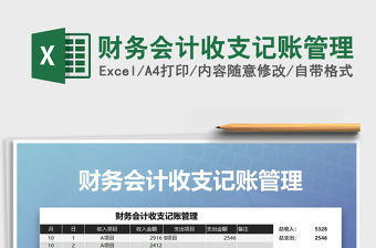2021年財(cái)務(wù)會(huì)計(jì)收支記賬管理