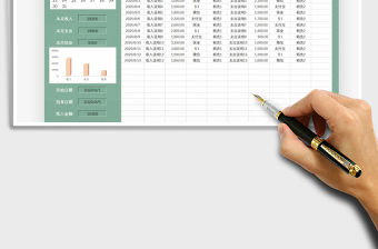 2021年財務收支日記賬明細表