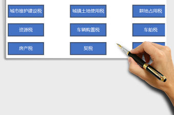 2021年十八稅種應納稅額自動計算模板