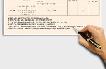 2021年工作服領用標準表